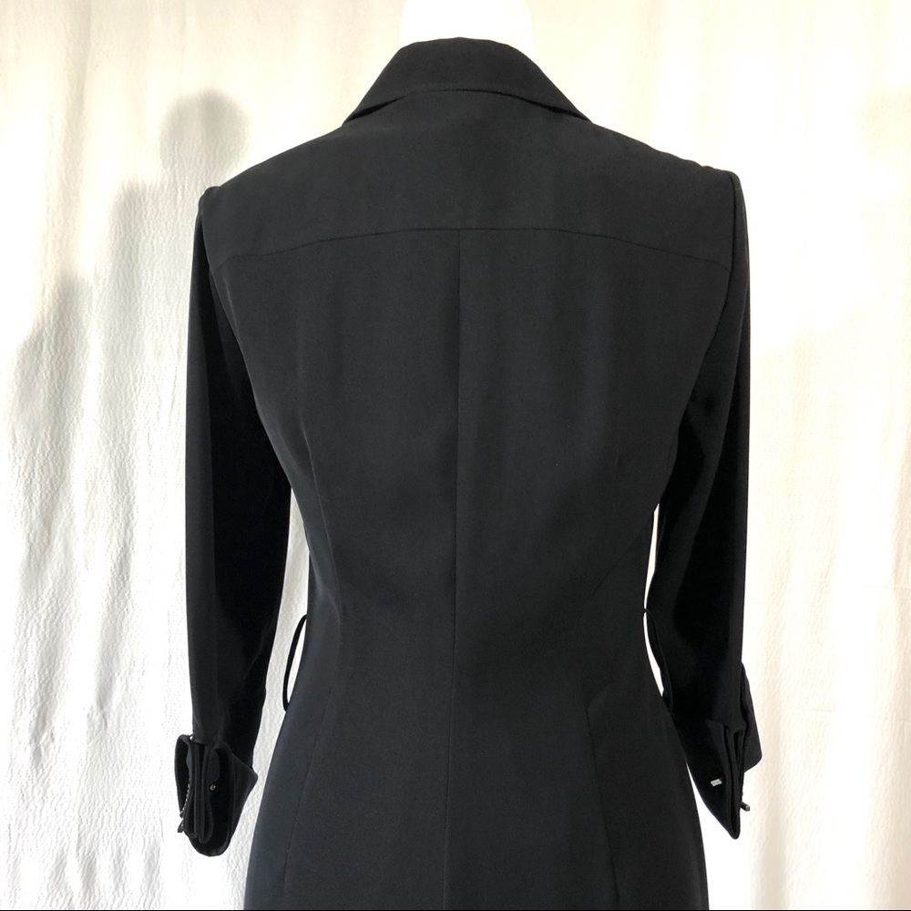 Tahari Arthur S. Levine Black Faux Wrap Dress - Picture 6 of 8